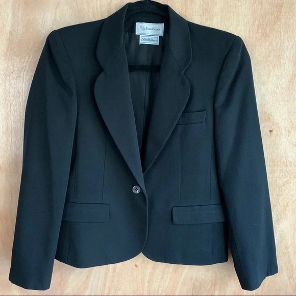 Evan Picone Wool Single Button Blazer - Picture 1 of 10